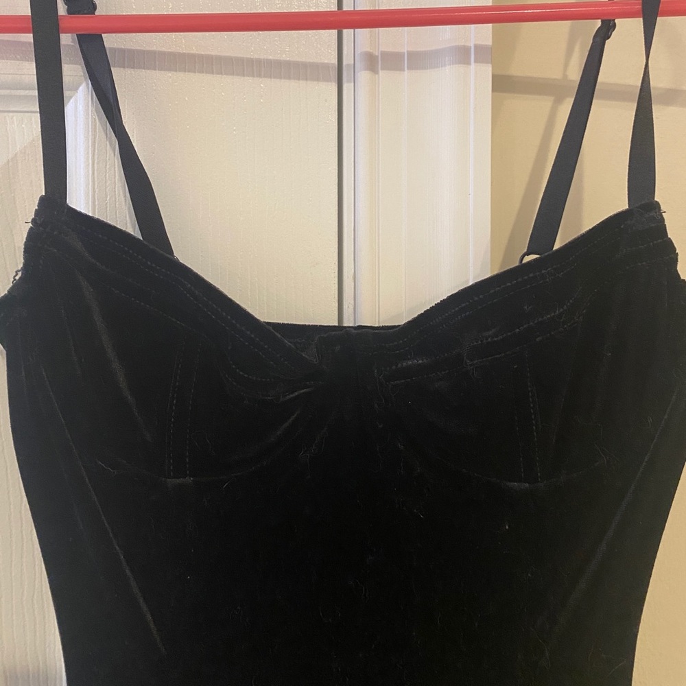 Velvet mini dress